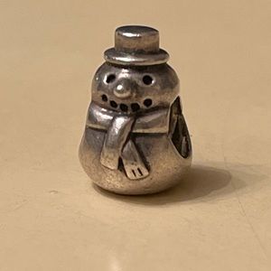Retired Pandora snowman charm